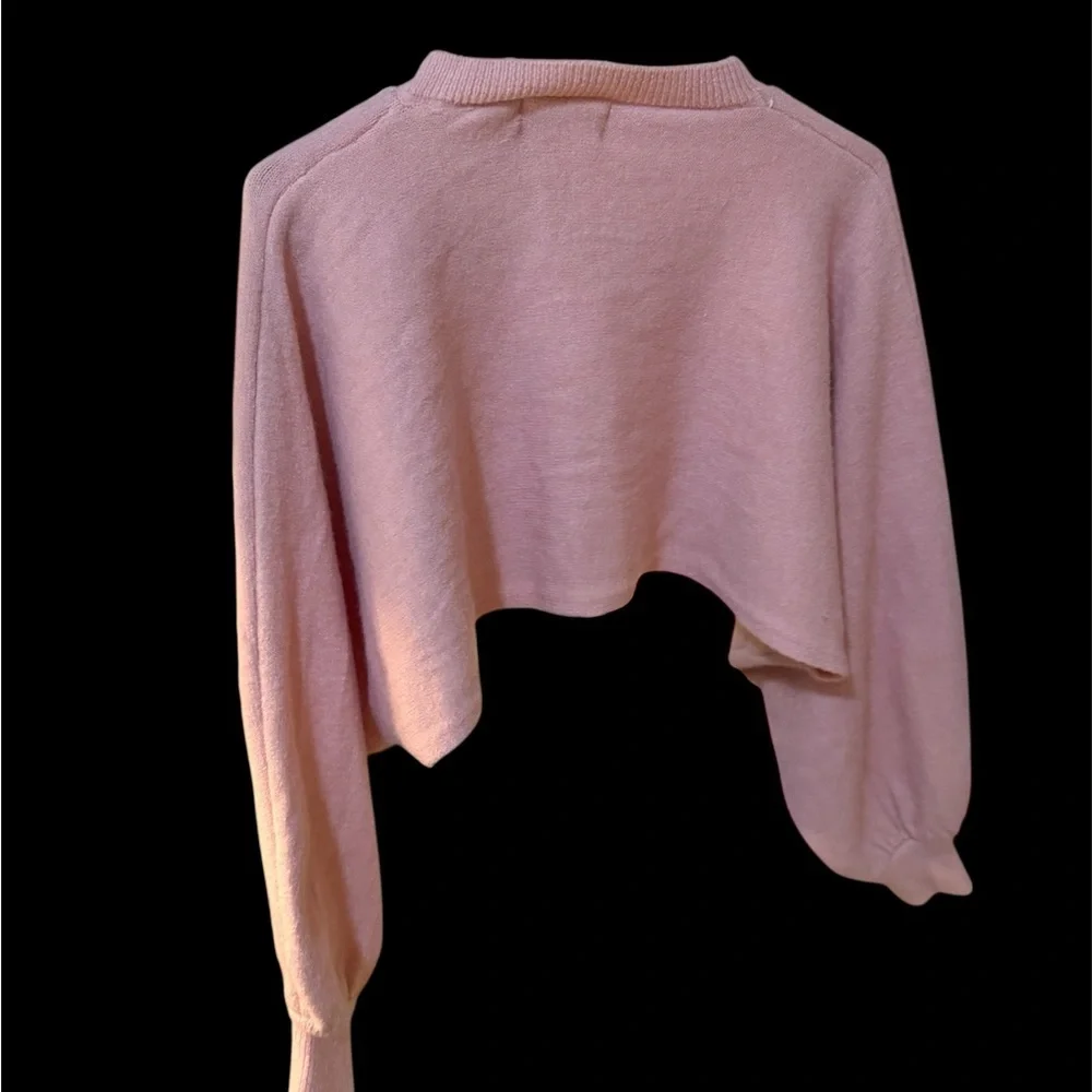 Chic Pink Crew Neck Sweater! - Picture 2 of 5